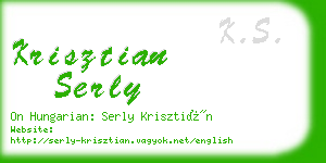 krisztian serly business card